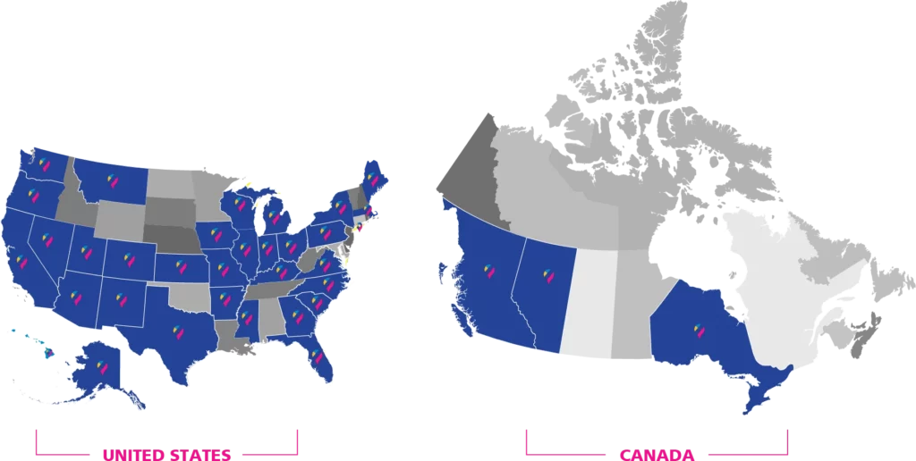 CNS Member Map US and Canada